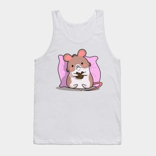 The mouse eats a cookie, 2020 year Сhristmas Tank Top